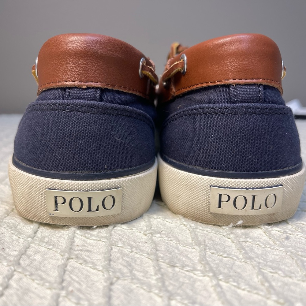 Polo by Ralph Lauren Navy and Brown Loafers - Picture 7 of 7